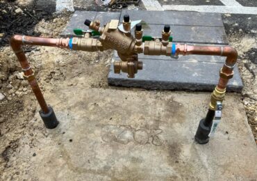 Backflow preventer installation