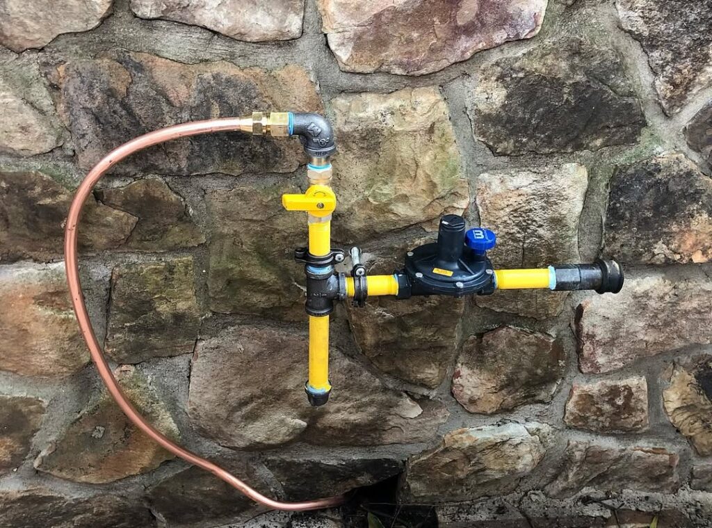 connect outlet for gas grill