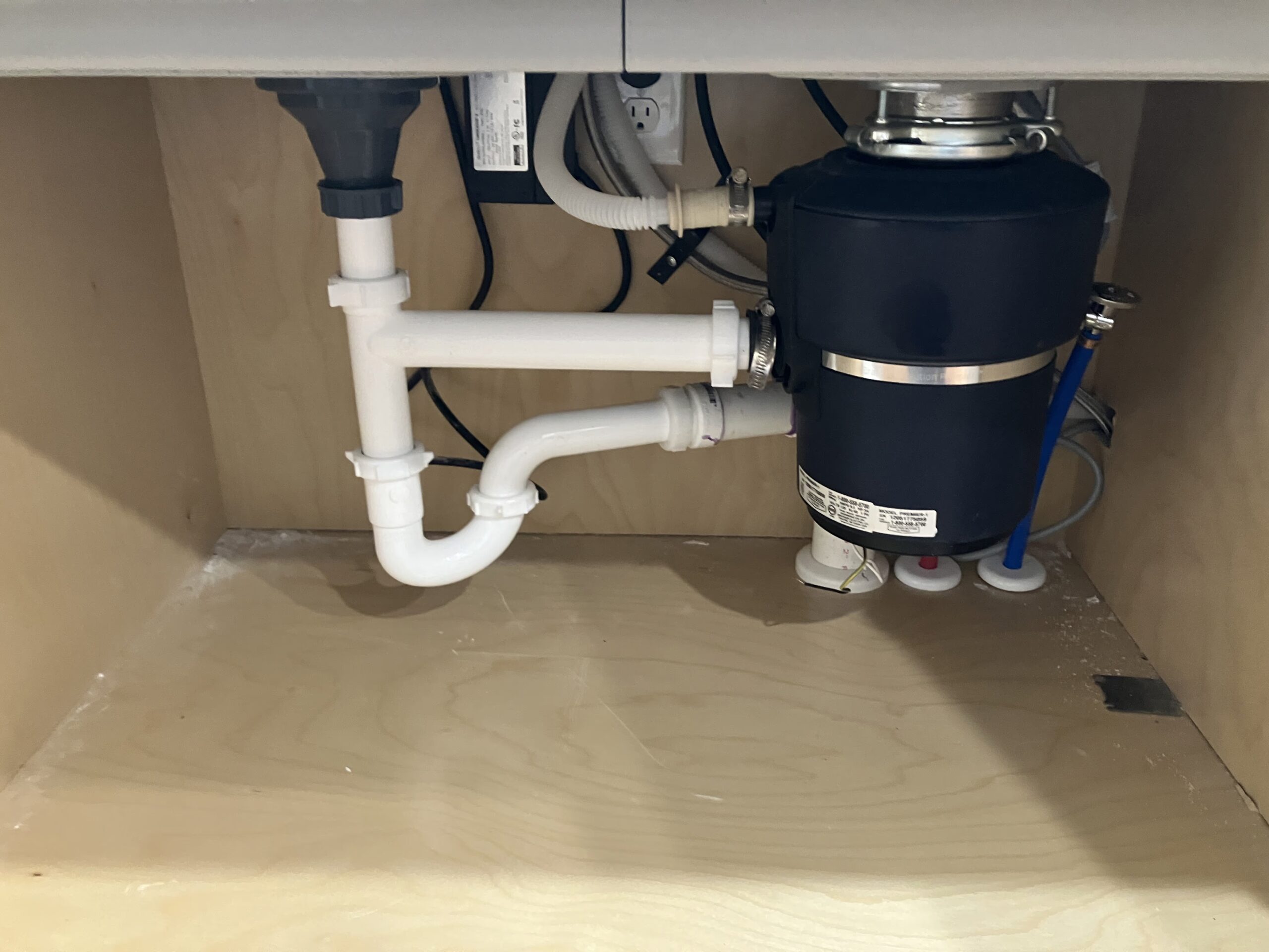 garbage disposal installation