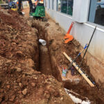new sewer line installation